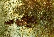 bruno liljefors andhona med ungar oil painting on canvas